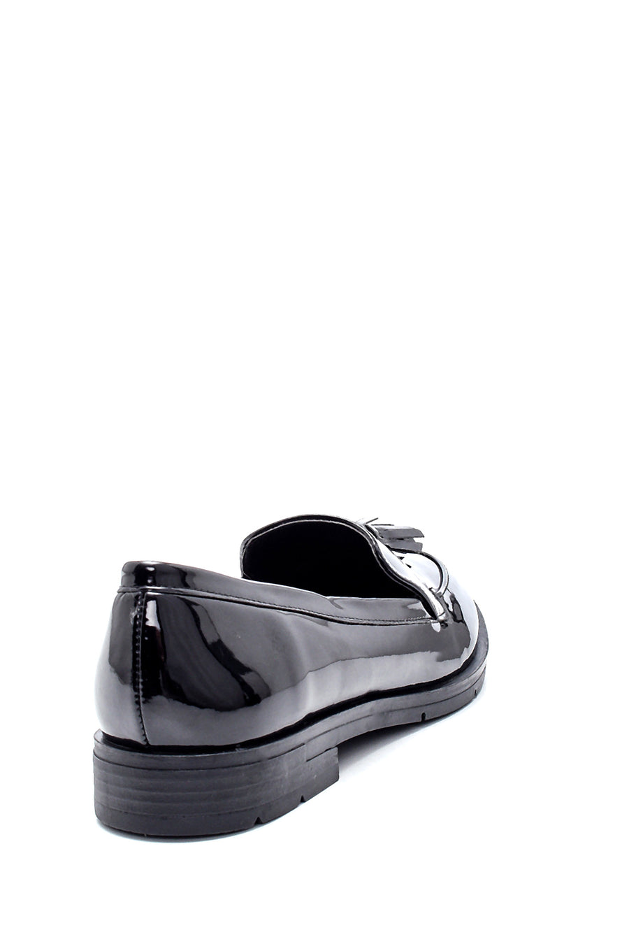 Kadın Rugan Püskül Detaylı Loafer