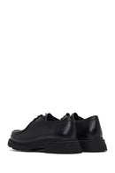 Woman Black Lace-up Leather Masculine Shoes | Derimod