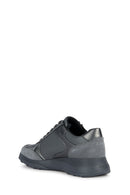 Geox Women's Gray Alleniee Suede Detailed Sneaker | Derimod