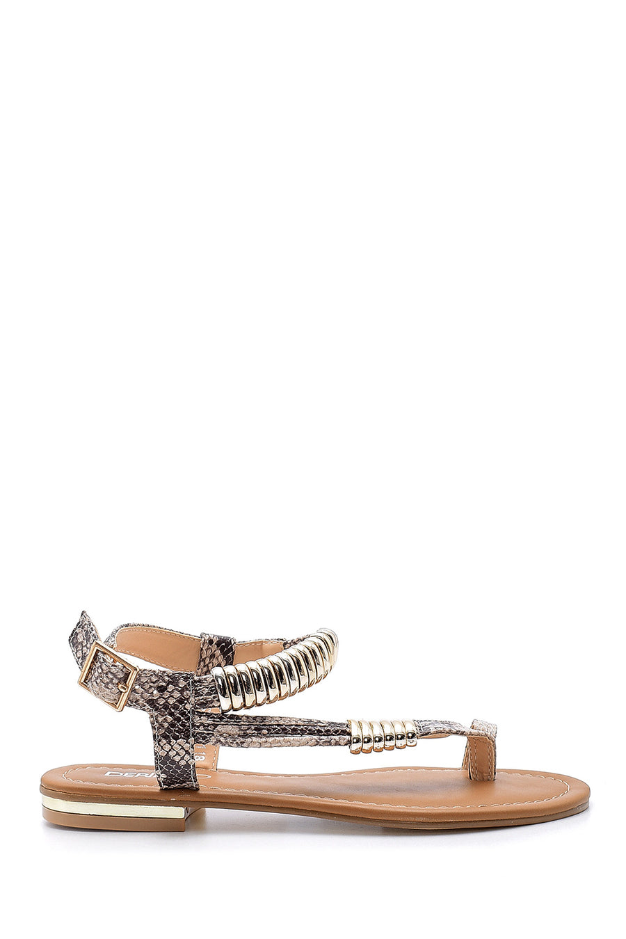 Women's Snakeskin Patterned Sandals 20SFE201140 | Derimod