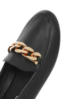 Kadın Siyah Deri Maskülen Loafer | Derimod