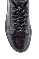 Men's Leather Crocodile Pattern Sneaker | Derimod