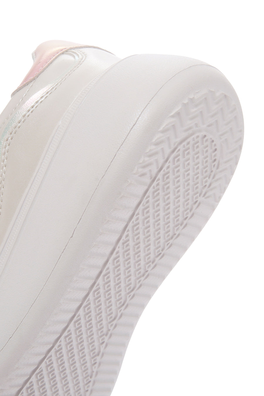 Kadın Beyaz Bağcıklı Kalın Tabanlı Sneaker
