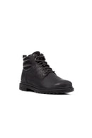 Geox Men's Black Andalo Lace-up Leather Boots | Derimod