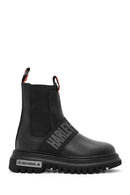 Harley Davidson Women's Black Nefud Leather Chelsea Boots | Derimod