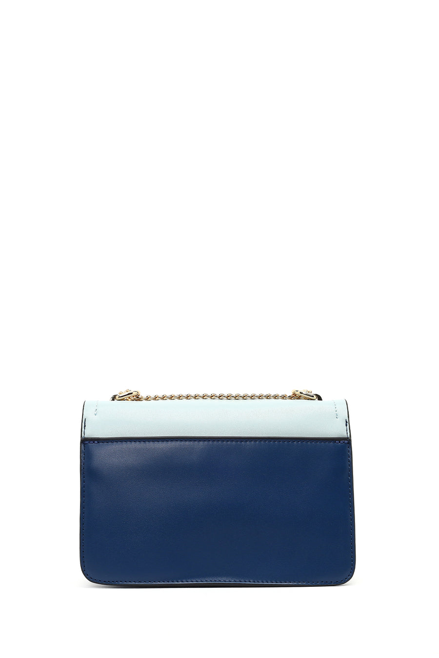 Women's Navy Blue Long Chain Strap Classic Shoulder Bag