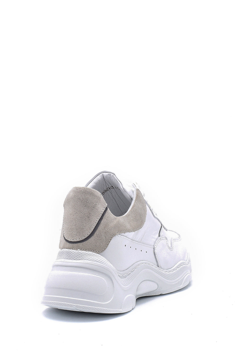 Women's Leather High-Sole Sneaker
