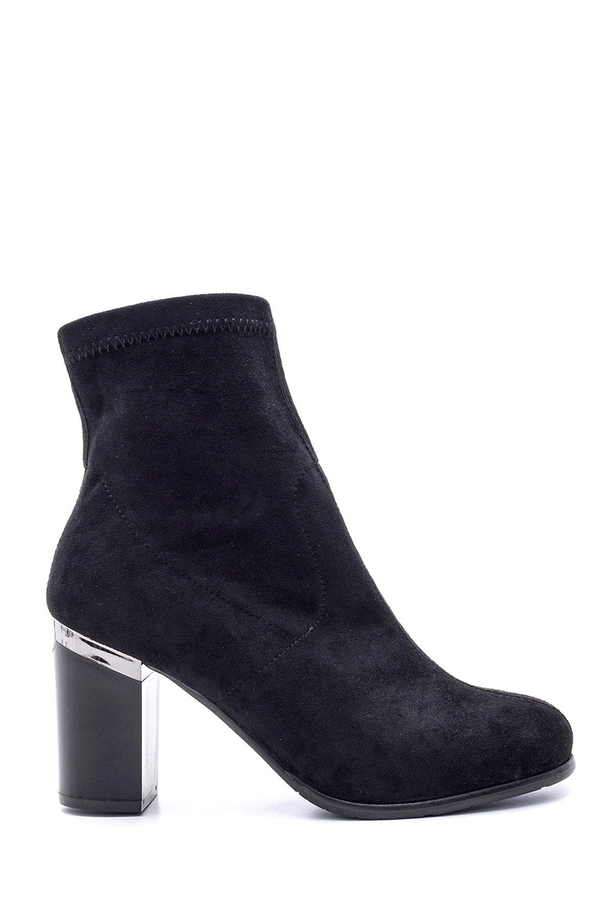 Women's Suede Heeled Boots 19WFE156310 | Derimod