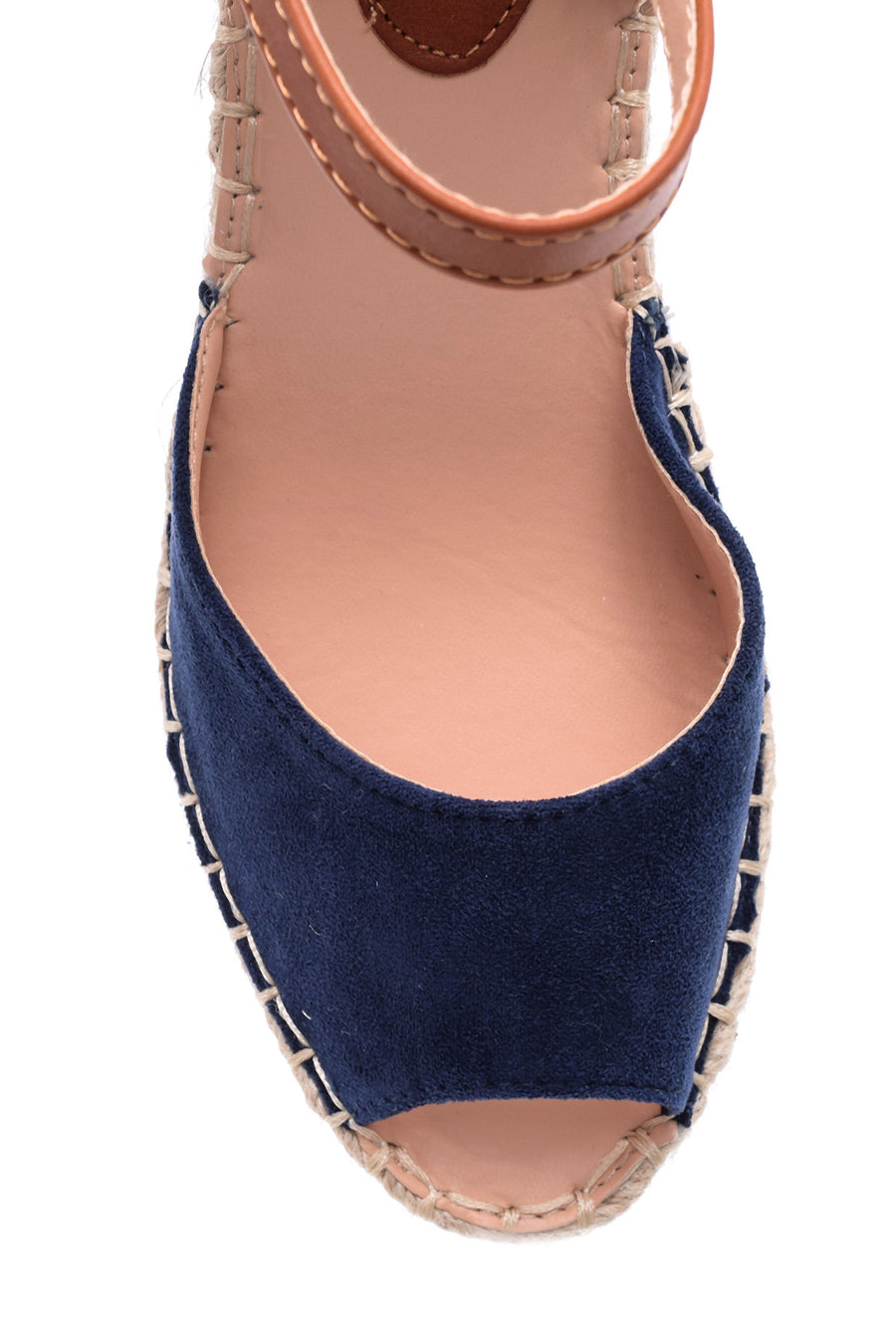 Kadın Süet Dolgu Topuklu Espadril Ayakkabı