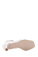 Women's White Low Heel Sandals | Derimod