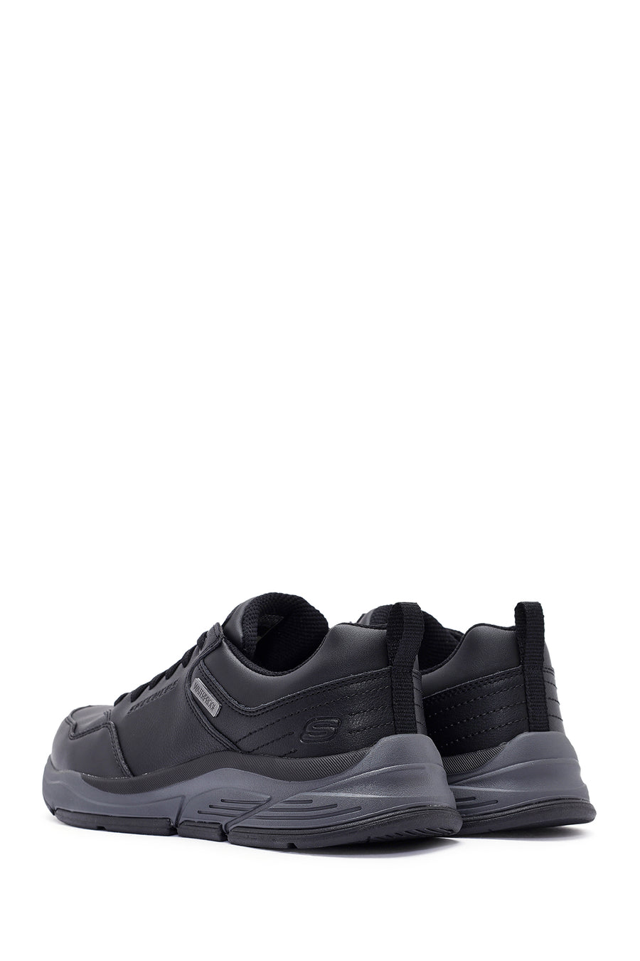 Skechers Erkek Siyah Bengao Bağcıklı Deri Sneaker