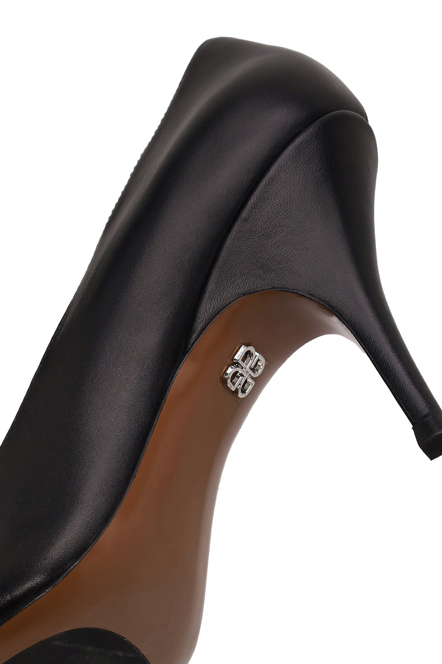 Kadın Siyah İnce Topuklu Deri Stiletto