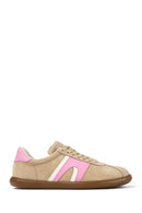 Camper Women's Beige Pelotas Soller Lace-up Leather Sneaker | Derimod