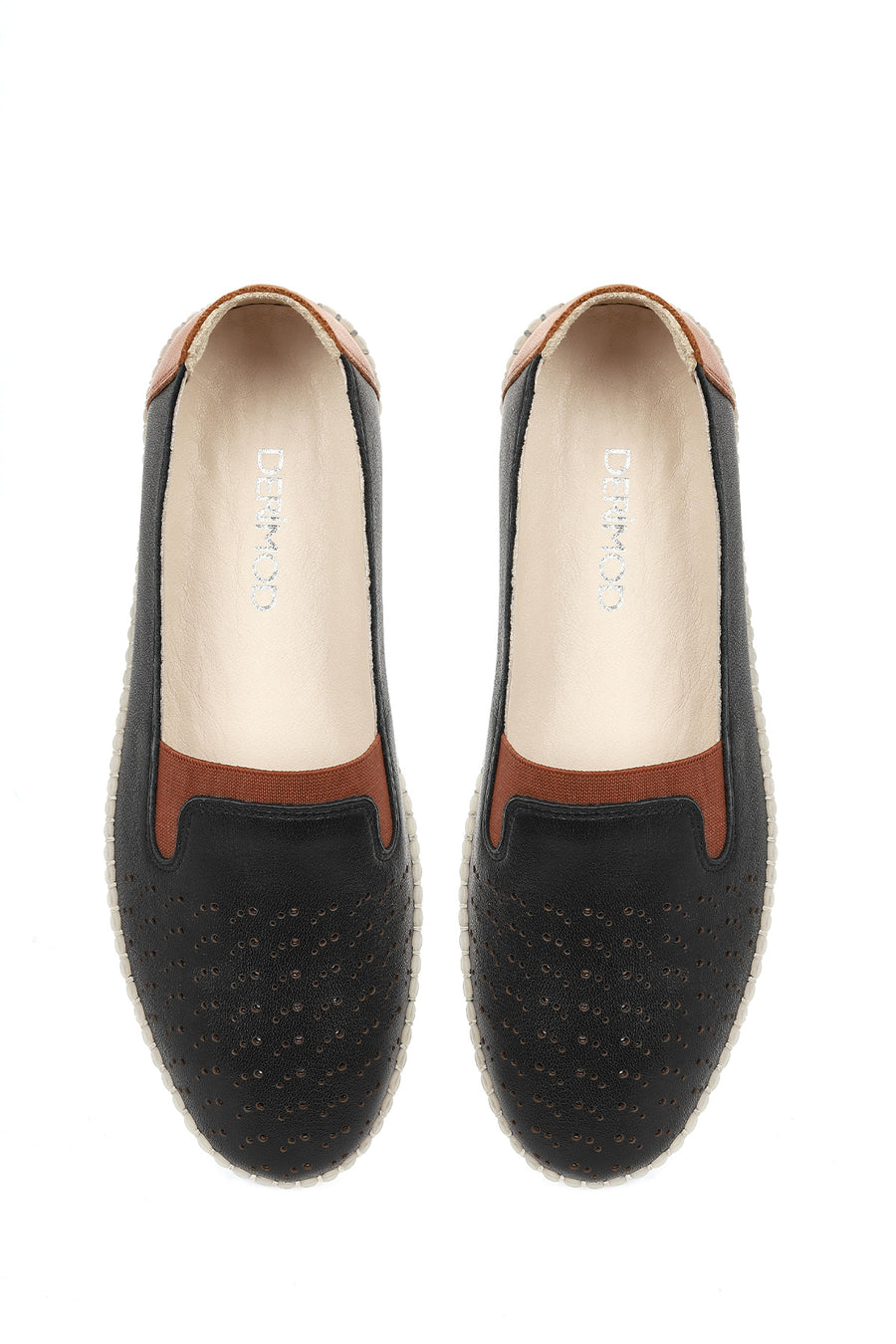 Woman Black Leather Comfort Shoes