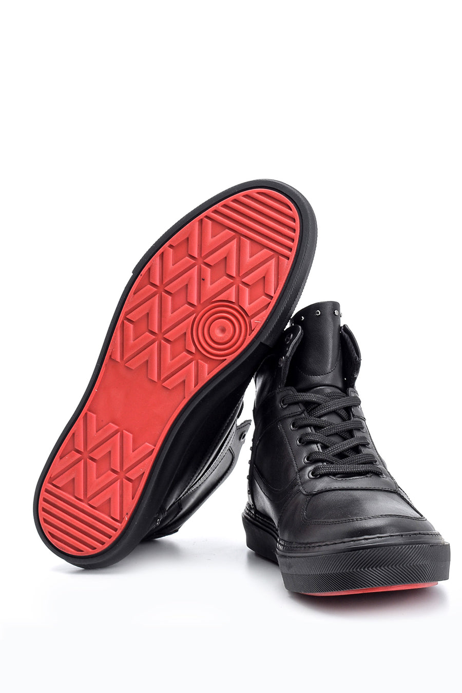 Men's Studded Detailed Leather Boots