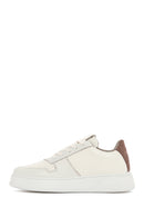 Men's Beige Leather Sneaker | Derimod