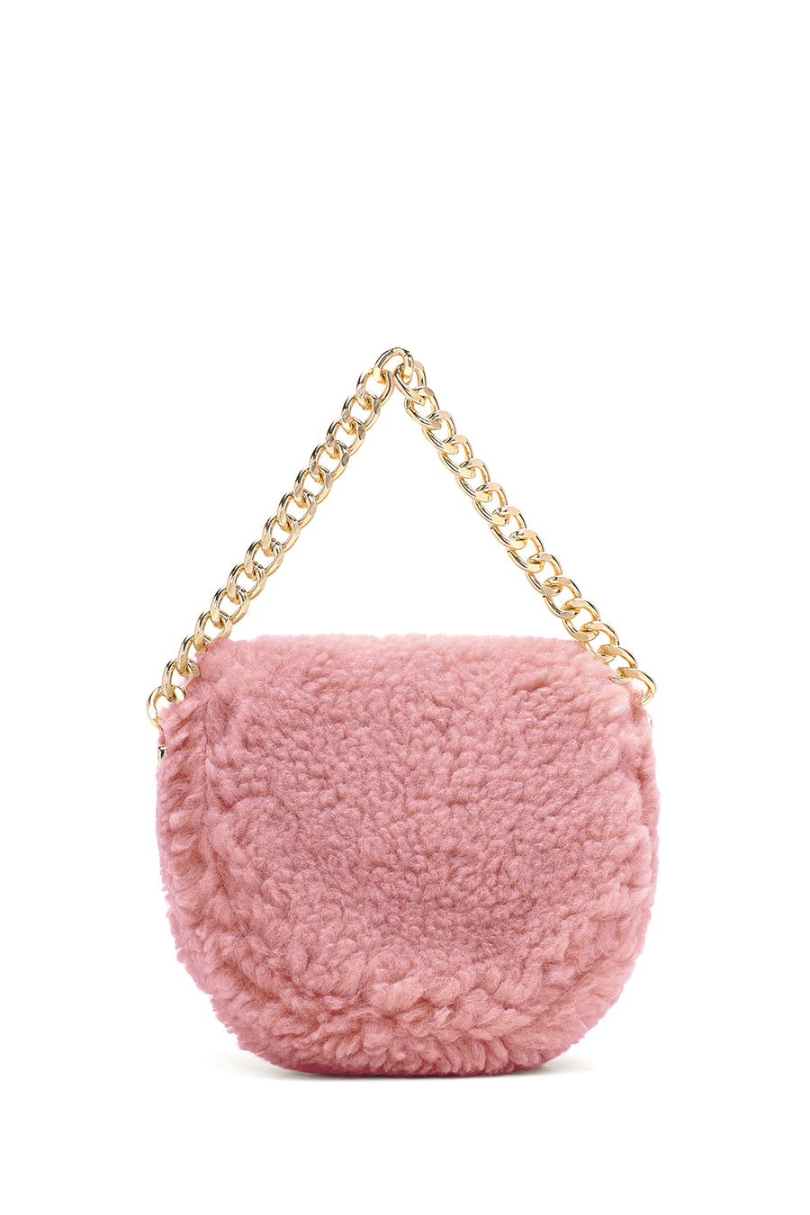 Kadın Pembe Peluş Mini Çapraz Çanta