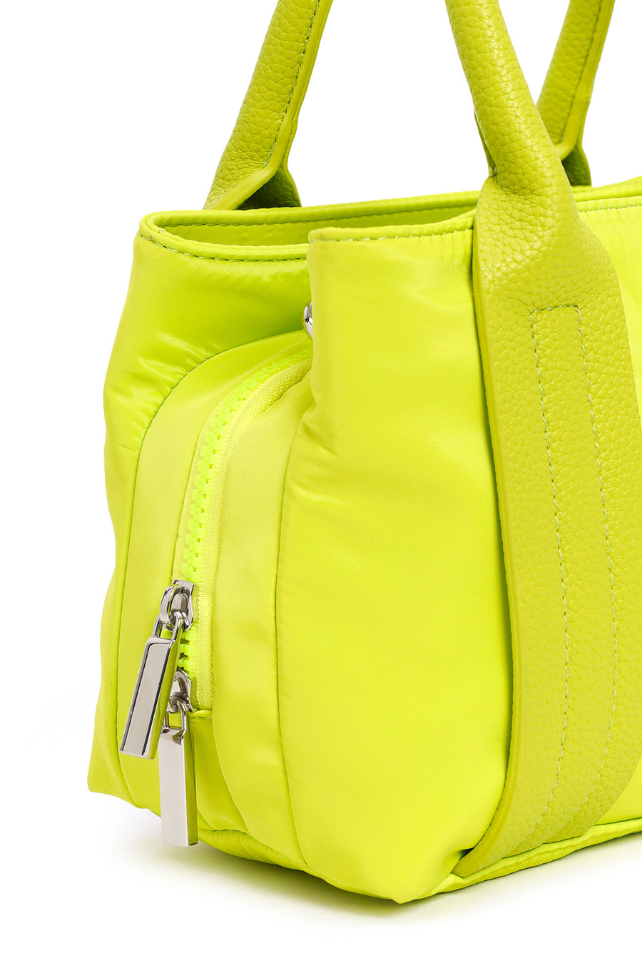 Woman Green Long-Strap Accessory Fabric Shoulder Bag