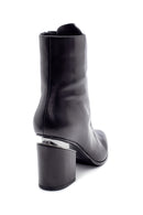 Women's Leather Heel Detailed Boots | Derimod