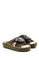 Women's Pearl Espadrille Slippers | Derimod