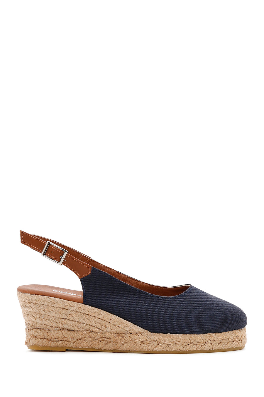 Kadın Lacivert Dolgu Topuk Espadril 23SFD20606F | Derimod