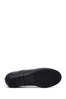Kadın Siyah Deri Dolgu Topuk Comfort Ayakkabı | Derimod