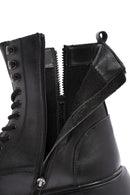 Men's Black Zippered Leather Casual Boots | Derimod