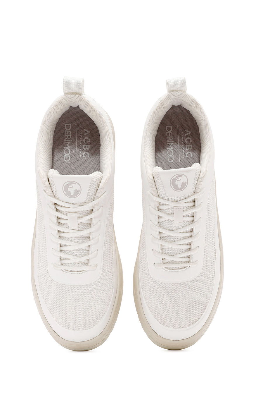 ACBC x Derimod Erkek Beyaz Bağcıklı Sneaker
