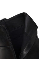 Woman Black Zip Closure Buckled Boots | Derimod