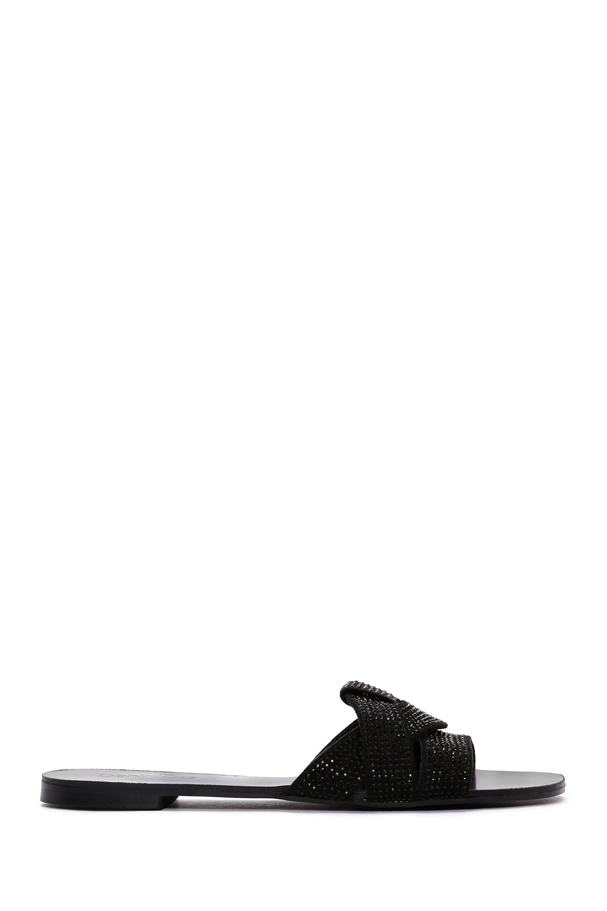 Women's Black Stone Slippers 24SFE451214 | Derimod