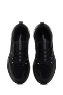 Men's Black Thick Soled Leather Sneaker | Derimod