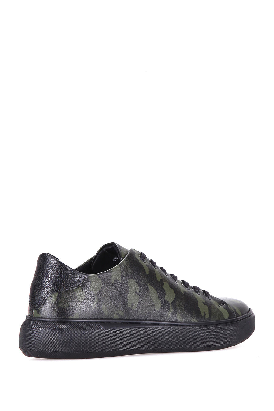 Camouflage Pattern Men's Leather Sneaker