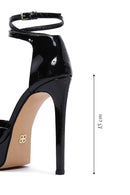 Women's Black Patent Leather Platform High Heel Stiletto | Derimod