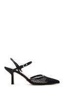 Women's Black Open Back Stiletto | Derimod