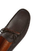Men's Brown Leather Casual Loafer | Derimod