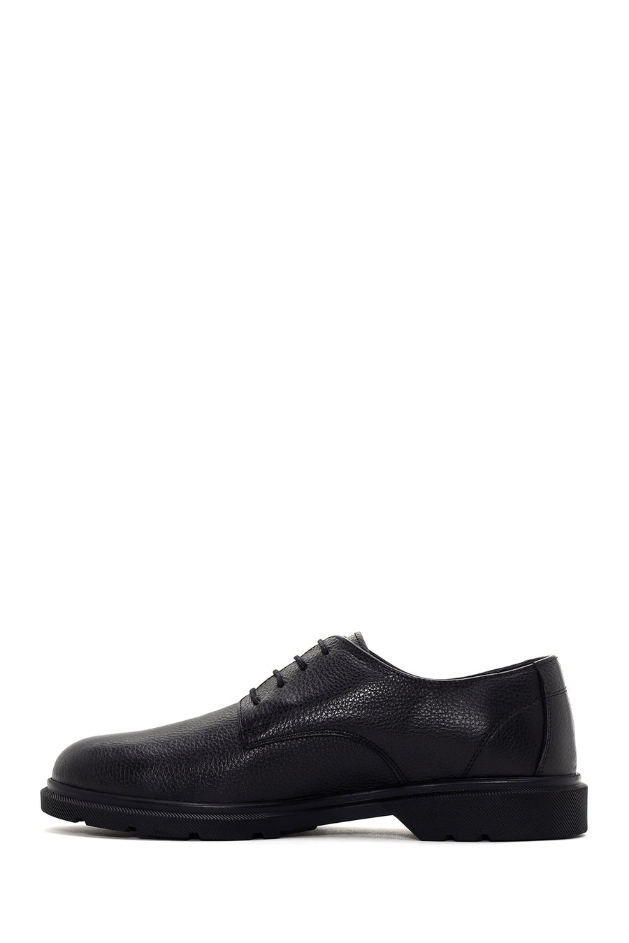 Men's Black Leather Casual Shoes