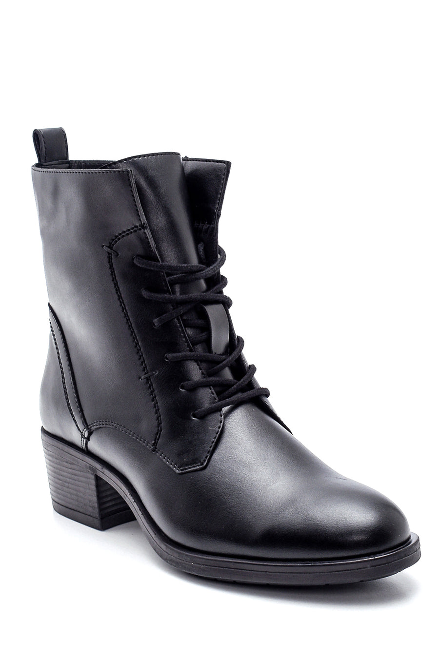 Women's Heeled Zipper Detailed Boots