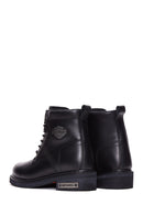 Harley Davidson Men's Black Leather Gibson Boots | Derimod