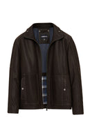 Costa Men's Brown Leather Jacket | Derimod