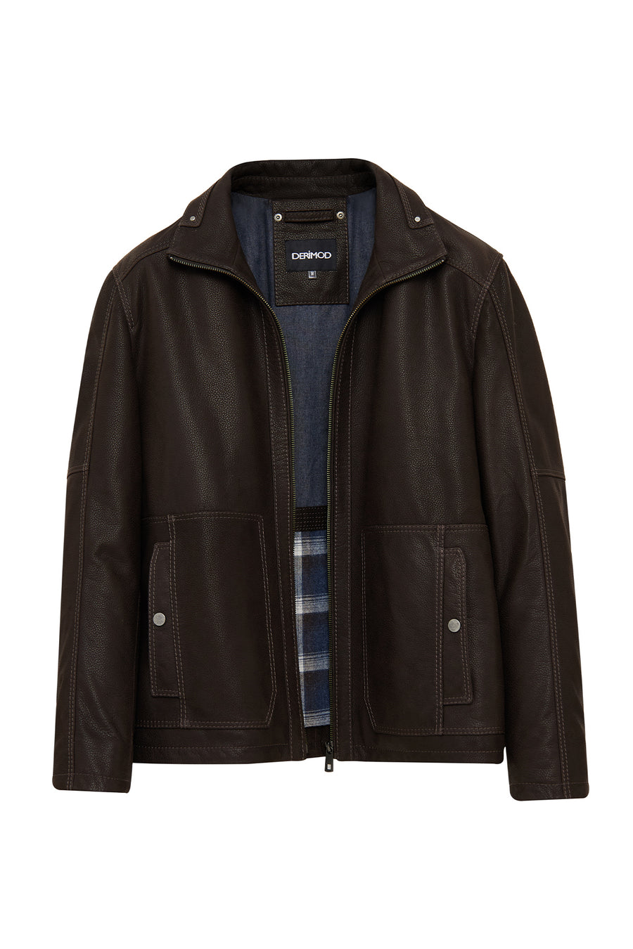 Costa Men's Brown Leather Jacket