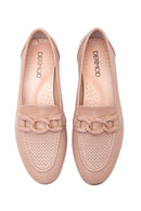 Kadın Deri Zincirli Loafer | Derimod
