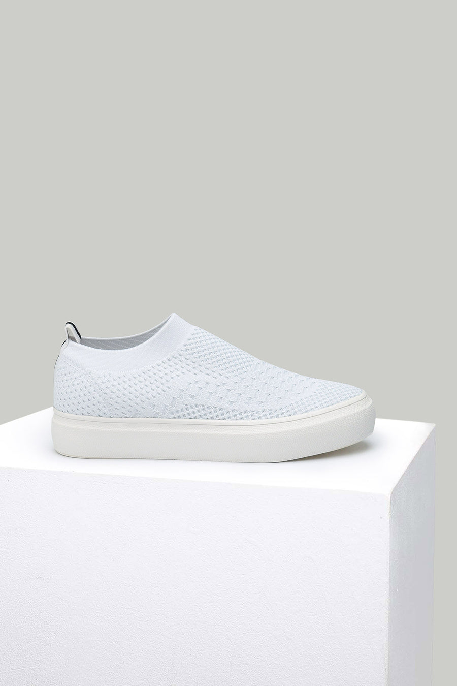 White Fabric Women's Shoes