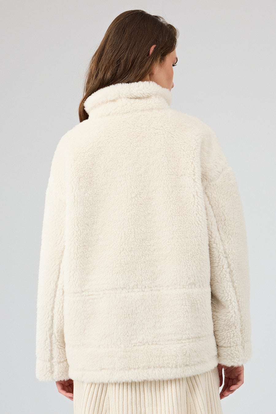 Oslo Woman Camel Double-Sided Teddy Coat