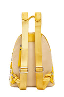 Women's Yellow Printed Backpack | Derimod