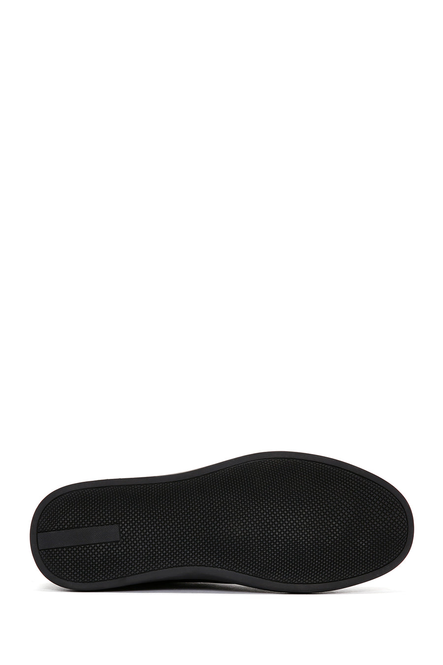 Men's Black Lace-up Leather Sneaker