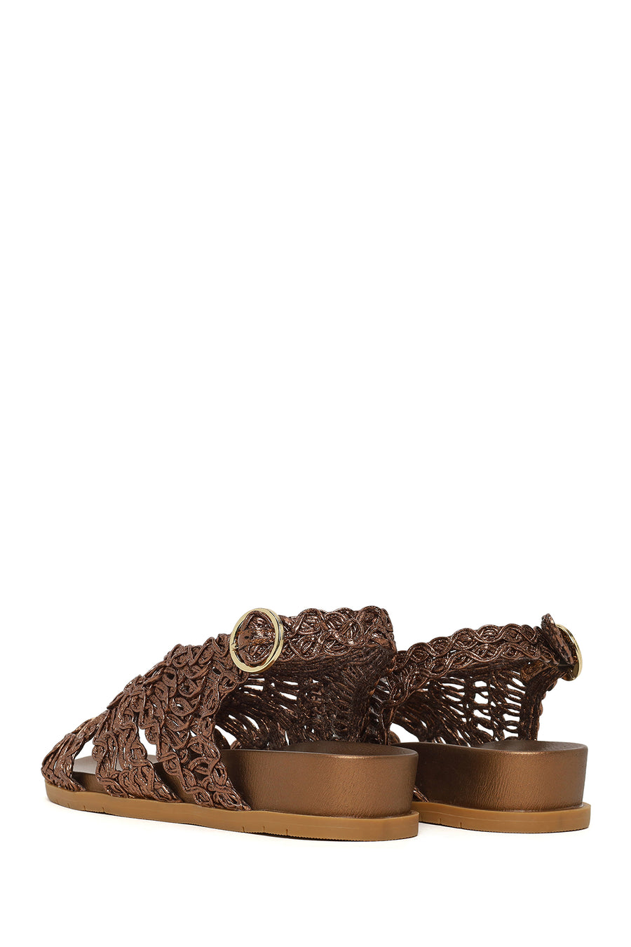 Woman Bronze Metallic Sandal