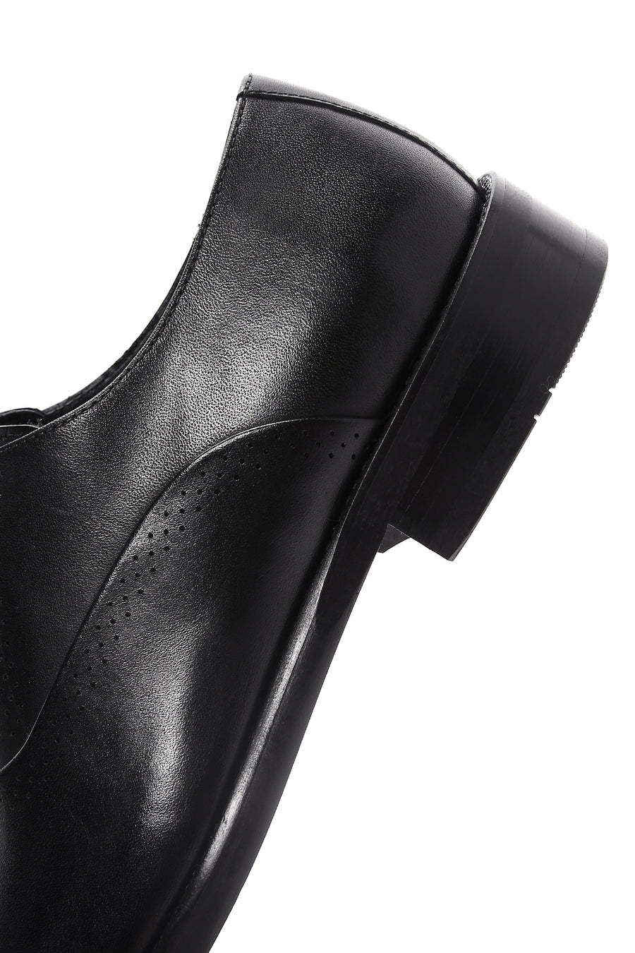 Men's Black Laced Leather Classic Shoes