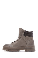 Men's Mink Nubuck Leather Casual Boots | Derimod