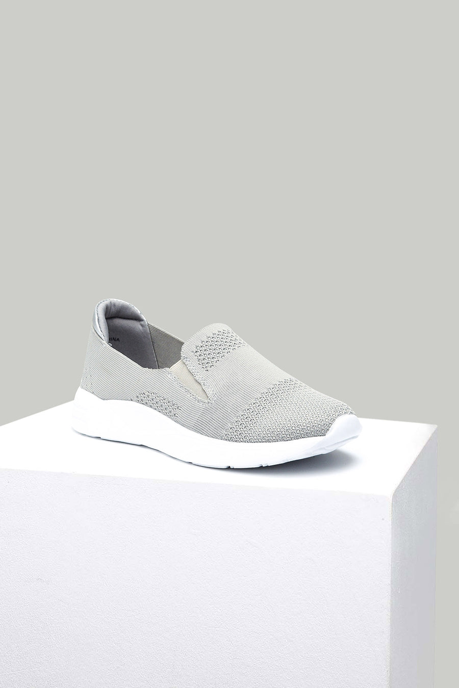 Silver Fabric Women's Sneaker