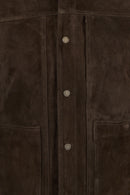 Shoe Male Brown Suede Shirt Jacket | Derimod